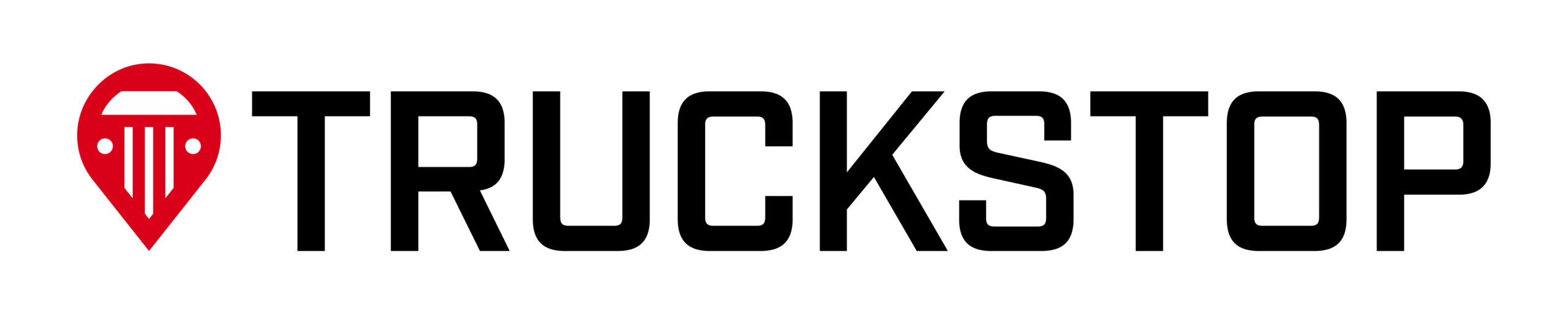 logotipo de parada de camiones